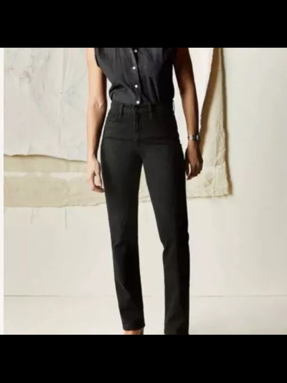 imogene + willie : Straight-Leg Black Women’s Jeans